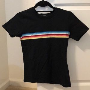 Rainbow striped tee